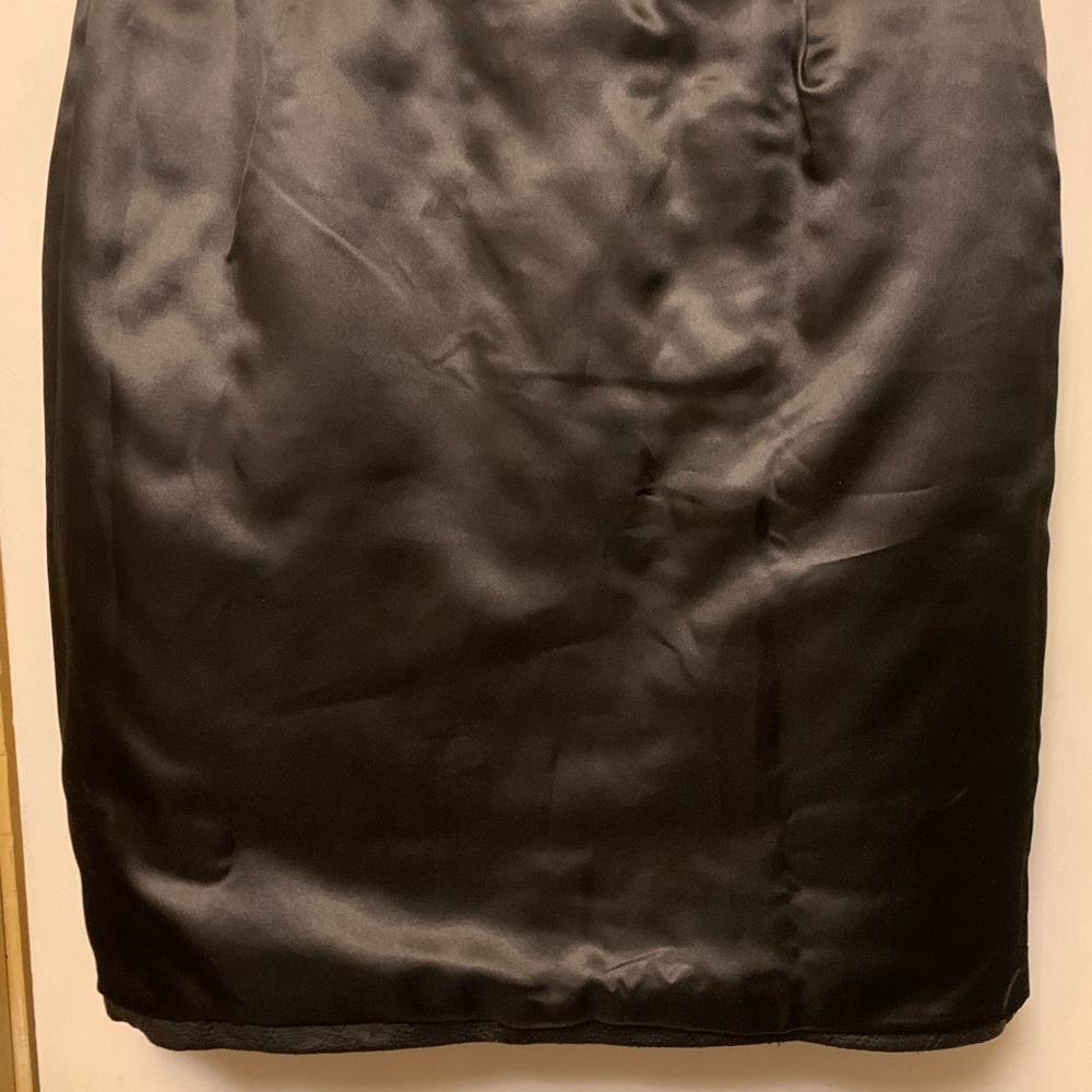New Without Tags Size 2P Chadwicks women's black leather pencil skirt. - Picture 7 of 8